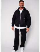 uFIT Set Winter CozyWide hanorac cu fermoar si pantalon drept Black 19408 - Negru