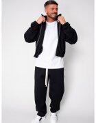 uFIT Set Winter Jacheta cu fermoar si pantalon drept Black 19429 - Negru