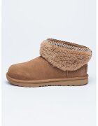 UGG Cizme Classic Ultra Mini Maxi Curly - Maro scortisoara