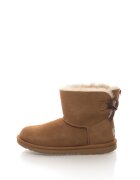 UGG Cizme scurte de piele intoarsa - fara inchidere Mini Bailey Bow II - Maro scortisoara