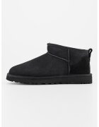 UGG Cizme scurte slip-on din piele de oaie Classic Ultra - Negru