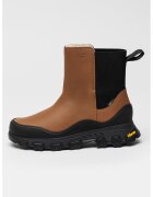 UGG Ghete Chelsea de piele Metrotrek - Negru/Maro scortisoara