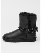 UGG Ghete de piele Bailey Tie - Negru