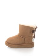 UGG Ghete fara inchidere din piele intoarsa cu detaliu cu funda Mini Bailey - Caramel