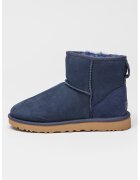 UGG Ghete slip-on cu finisaj rezistent la apa - din piele intoarsa Classic Mini II - Albastru ultramarin/Bleumarin