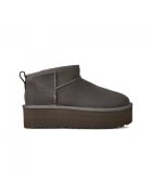 UGG Ghete slip-on de piele intoarsa Classic Ultra Mini - Gri