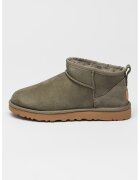 UGG Ghete slip-on de piele intoarsa cu finisaj rezistent la apa Classic Ultra Mini - Verde feriga