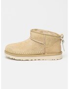 UGG Ghete slip-on de piele intoarsa Mini Biarritz - Crem