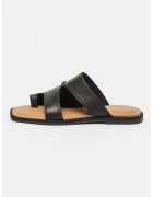 UGG Papuci din piele cu bareta pentru deget - Negru