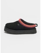 UGG Saboti de piele intoarsa cu detalii brodate Tazz - Negru/Roz