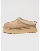 UGG Saboti din piele intoarsa cu model uni Tazz - Bej