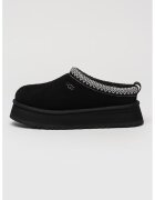 UGG Saboti din piele intoarsa cu model uni Tazz - Negru/Alb optic