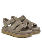 UGG Sandale dama Smoke Plume - piele naturala - model cu bretele - gri -