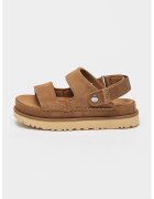 UGG Sandale din piele intoarsa cu velcro Goldenstar - Maro
