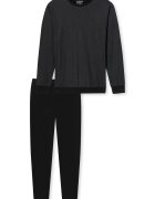 uncover by SCHIESSER Pijama cu pantaloni lungi si imprimeu - Negru