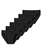 uncover by SCHIESSER Set de chiloti uni - 6 perechi - Negru