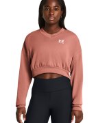 Under Armour Bluza crop supradimensionata de trening din material terry Rival - Roz somon