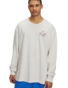 Under Armour Bluza cu decolteu la baza gatului si imprimeu pe partea din spate - Rosu/Alb fildes/Albastru