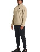 Under Armour Bluza cu fenta cu fermoar pentru fitness - Bej