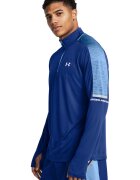 Under Armour Bluza cu fenta cu fermoar pentru fitness Core+ Tech - Albastru royal/Albastru deschis