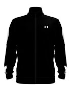 Under Armour Bluza de trening cu fermoar si imprimeu logo - Alb/Negru