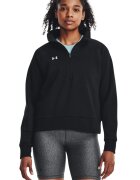Under Armour Bluza de trening din fleece cu fenta cu fermoar pentru fitness UA Rival - Negru