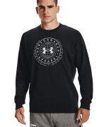 Under Armour Bluza din material fleece cu logo pentru antrenament Rival - Alb/Negru
