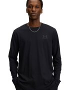 Under Armour Bluza lejera cu decolteu la baza gatului - Negru stins