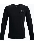 Under Armour Bluza sport barbati - UA RIVAL TERRY LC CREW - Bumbac/Poliester - Negru - Negru
