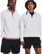 Under Armour Bluza unisex cu fermoar scurt pentru antrenament Summit - Alb/Negru