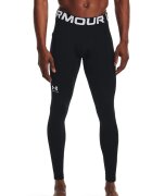 Under Armour Colanti de compresie - cu banda cu logo in talie - pentru antrenament ColdGear® - Alb/Negru