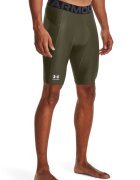 Under Armour Colanti scurti cu banda logo pentru fitness HeatGear® - Kaki