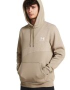 Under Armour Hanorac cu buzunar kangaroo - pentru fitness Essential FLC Blocked - Alb/Kaki