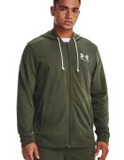 Under Armour Hanorac cu fermoar pentru antrenament Rival Terry - Kaki