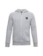 Under Armour Hanorac cu fermoar si maneci raglan pentru fitness Rival - Gri deschis melange