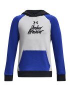 Under Armour Hanorac cu imprimeu logo - Alb/Negru/Albastru royal