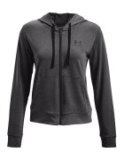 Under Armour Hanorac din amestec de lyocell cu fermoar - pentru fitness Rival - Gri inchis