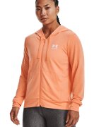 Under Armour Hanorac din amestec de lyocell cu fermoar - pentru fitness Rival - Portocaliu pal