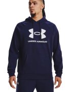 Under Armour Hanorac lejer cu buzunar kangaroo Rival - Alb/Albastru indigo