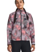 Under Armour Jacheta cu fermoar pentru fotbal Pro Track - Negru/Coral/Violet prafuit