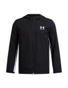 Under Armour Jacheta cu fermoar si gluga - Negru/Alb optic