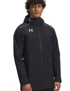 Under Armour Jacheta cu logo si fermoar - Alb/Negru
