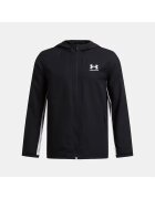 Under Armour Jacheta sport barbateasca - model Rival Woven - material sintetic - negru -