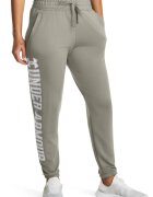 Under Armour Pantaloni din amestec de lyocell cu imprimeu logo supradimensionat pentru fitness Rival - Grej