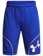 Under Armour Pantaloni scurti cu logo pentru baschet Perimeter - Alb/Albastru royal