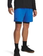 Under Armour Pantaloni scurti cu model 2-in-1 pentru fitness Vanish - Albastru royal/Albastru
