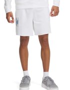 Under Armour Pantaloni scurti din amestec de bumbac cu snur in talie - Alb