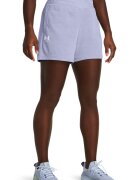 Under Armour Pantaloni scurti din material terry cu talie inalta - pentru fitness Rival - Albastru lavanda