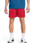 Under Armour Pantaloni scurti pentru baschet Zone 7" Baseline - Rosu/Alb