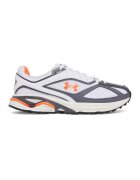 Under Armour Pantofi cu insertii din piele HOVR Apparition - Alb/Gri/Portocaliu mandarina